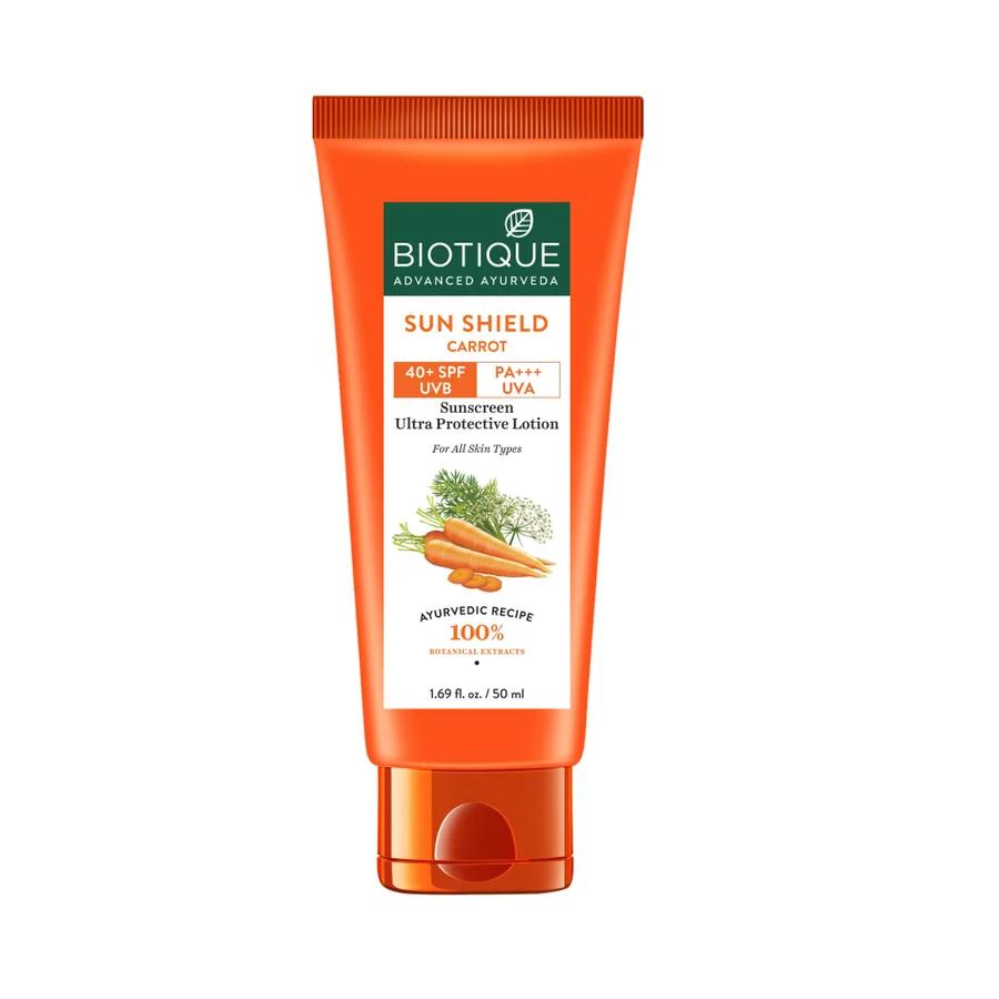 Biotique - Carrot - Sun Shield - 40+spf Sunscreen Lotion