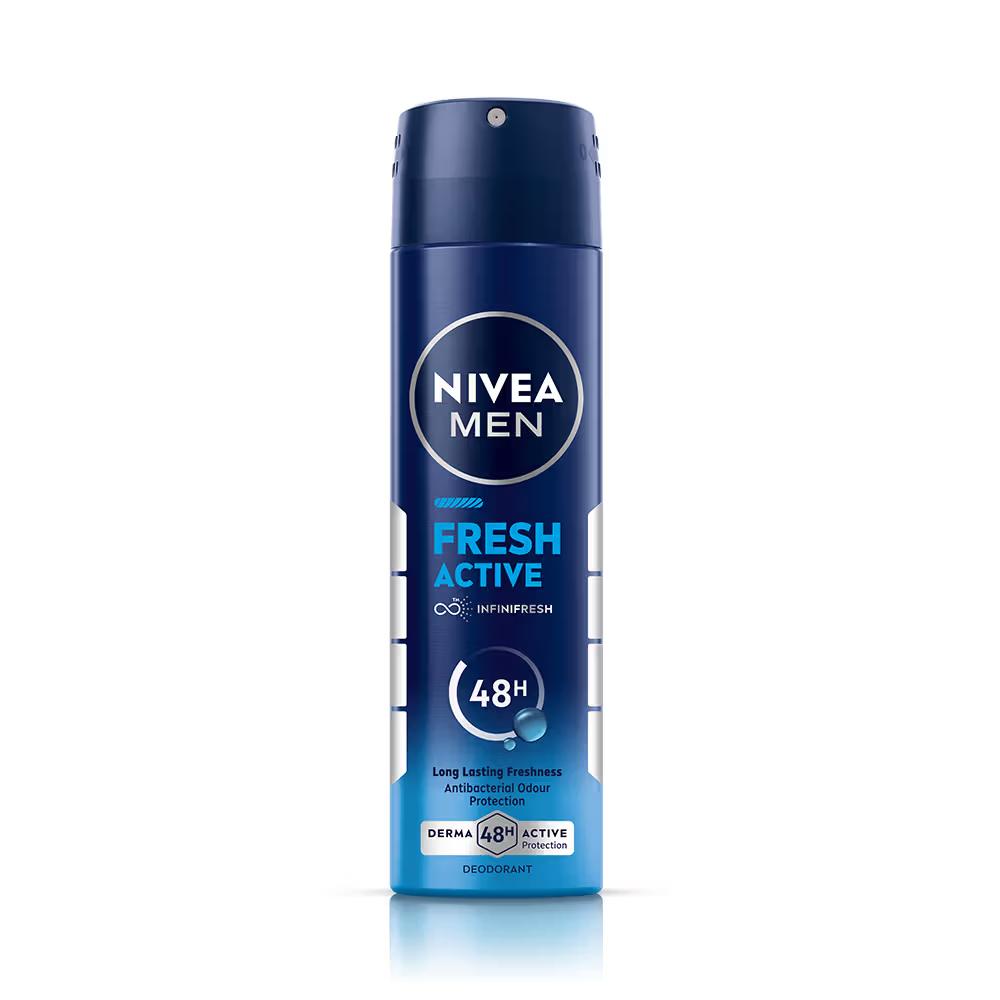 Nivea Men - Fresh Active - Deodorant, - 48h Long lasting Freshness