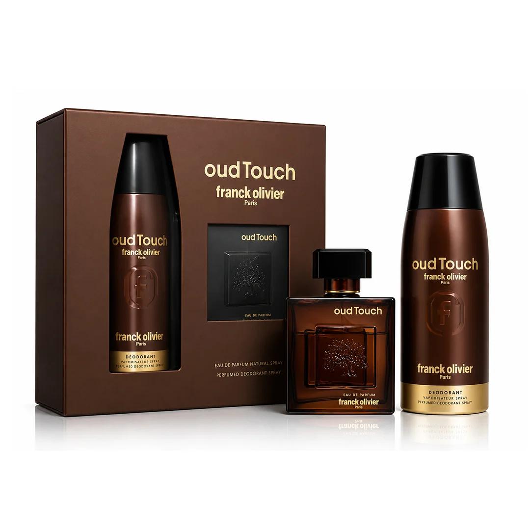 Franck Olivier - Oud Touch - Eau De Parfum - Natural Spray + Deodorant Spray - Gift Set